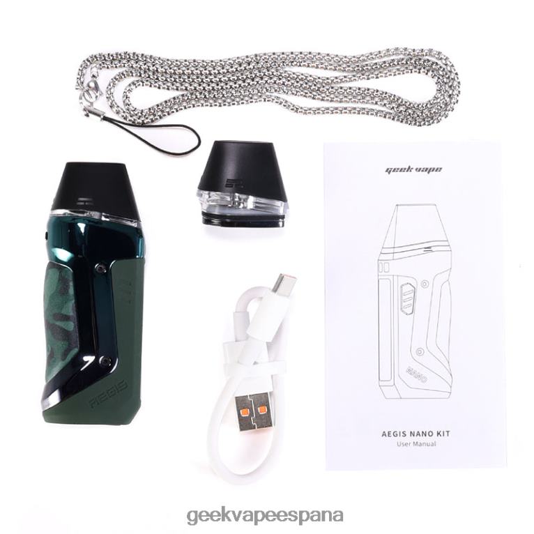 GeekVape- P64LZ126 aegis nano kit 800mah Geek vape online camuflaje verde