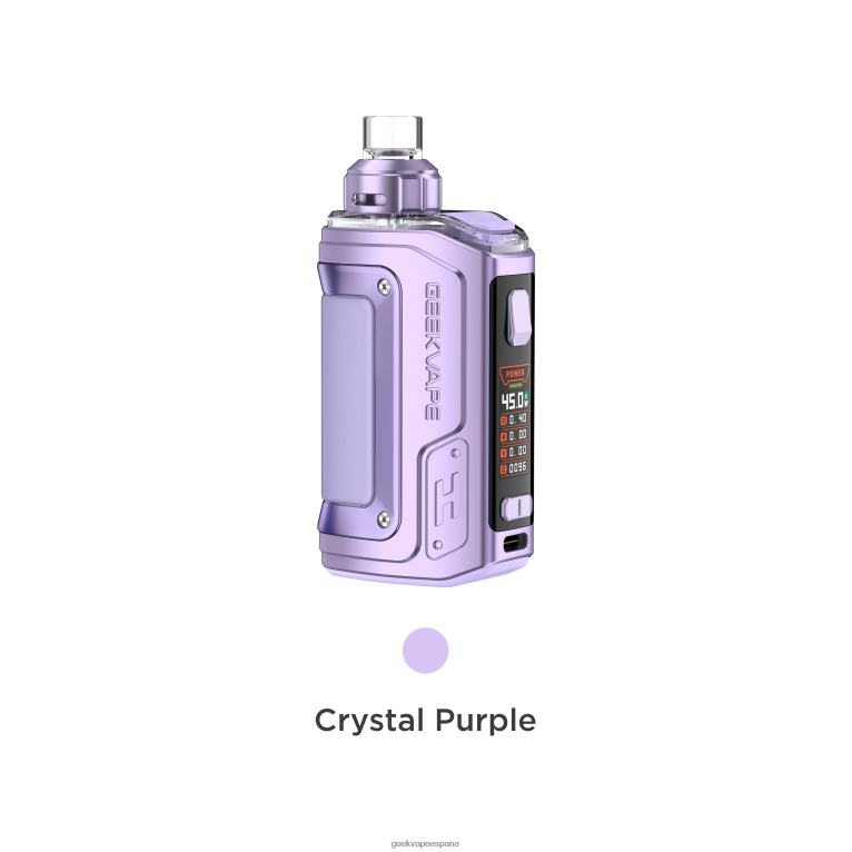 GeekVape- P64LZ139 h45 (aegis hero 2) pod mod kit edición de cristal Geekvape discount cristal violeta