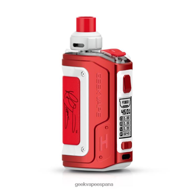 GeekVape- P64LZ98 h45 (aegis hero 2) kit de modificación de cápsulas 1400 mah 4 ml Geek vape sale edición rte (rojo y blanco)