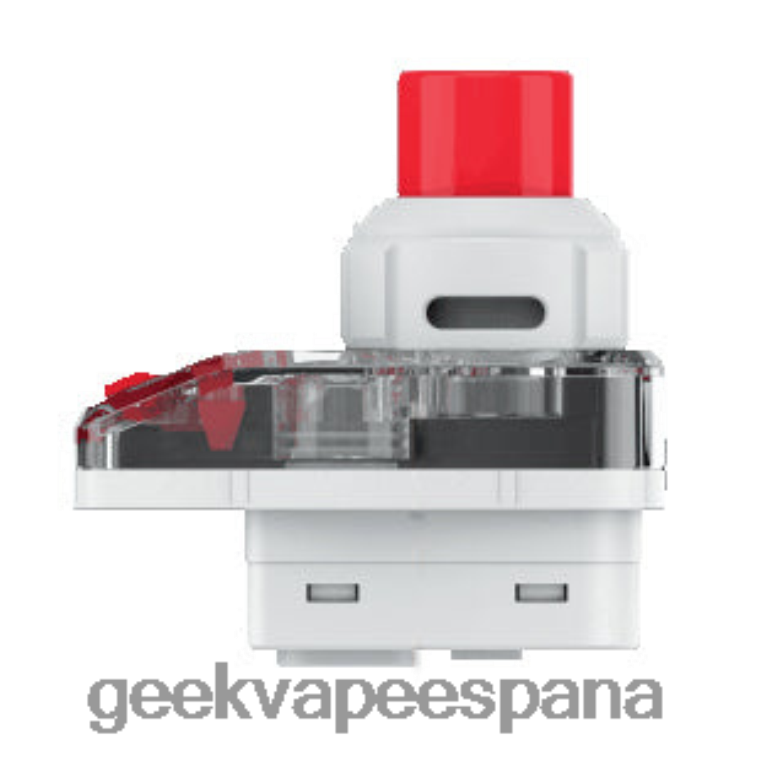 GeekVape- P64LZ189 h45 (aegis hero 2) cartucho vacío 4ml (2 unidades/paquete) Geekvape discount edición rte (rojo y blanco)